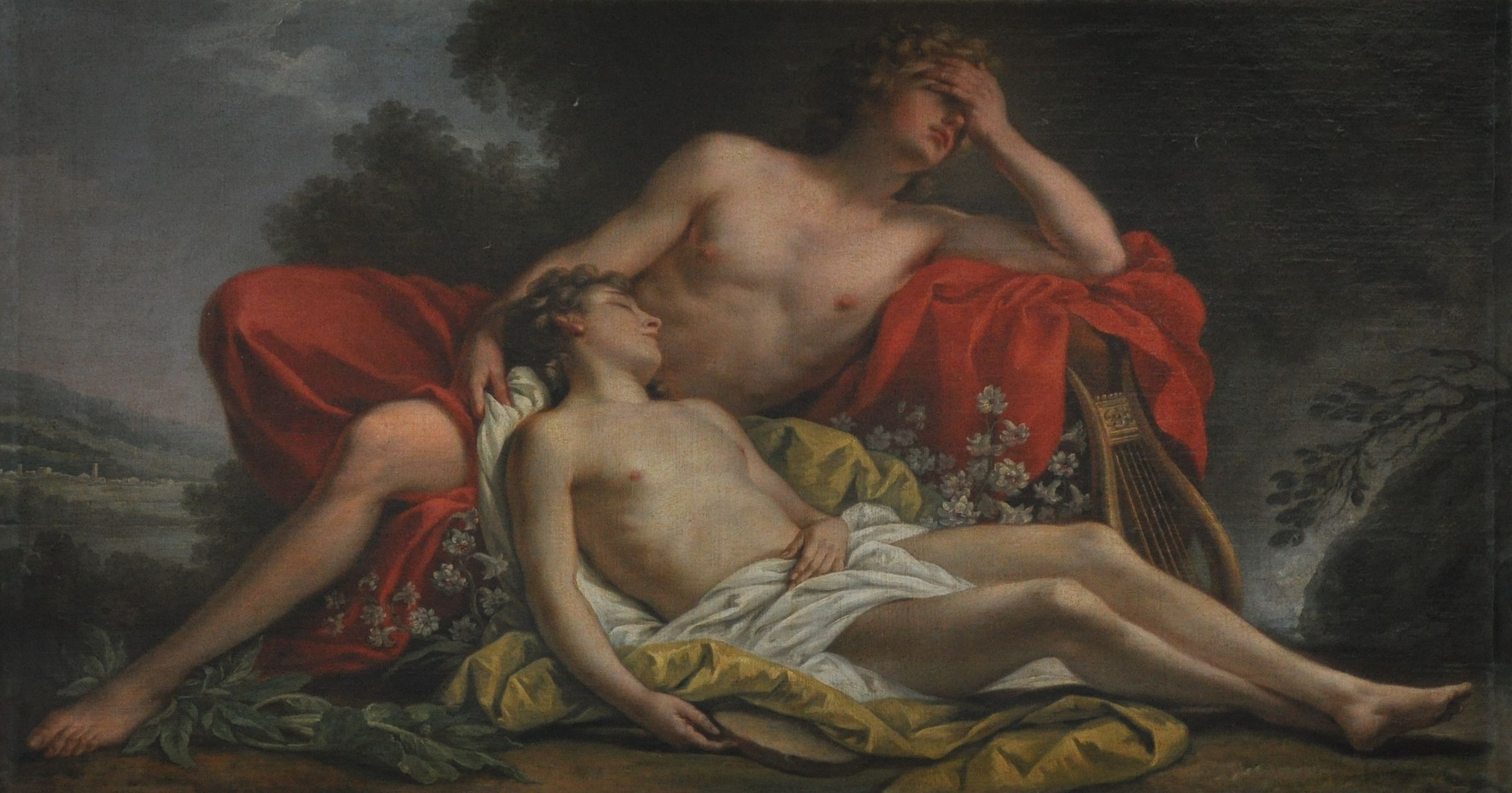 Nicolas-René_Jollain_-_Hyacinthe_changé_en_fleur_-_1769