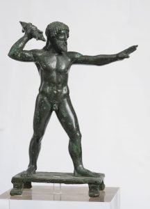 Χάλκινο ειδώλιο Διός Κεραύνιου από τη Δωδώνη-Bronze figurine of Zeus Keravnios from Dodona