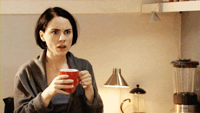 Lady-Starts-Freaking-Out-While-Drinking-Her-Morning-Coffee