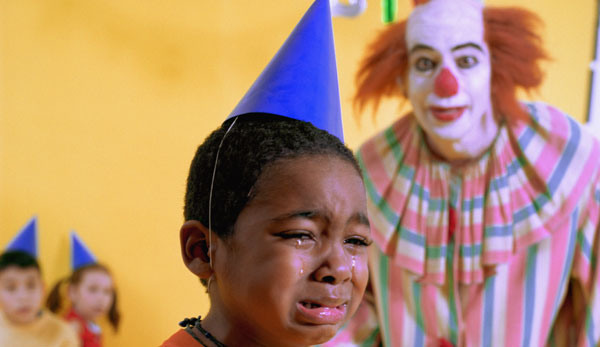 Clown-Scaring-Kid-at-Birthday-Party